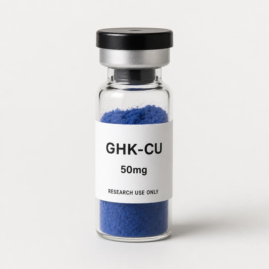 GHK-Cu 50mg research vial visualisation