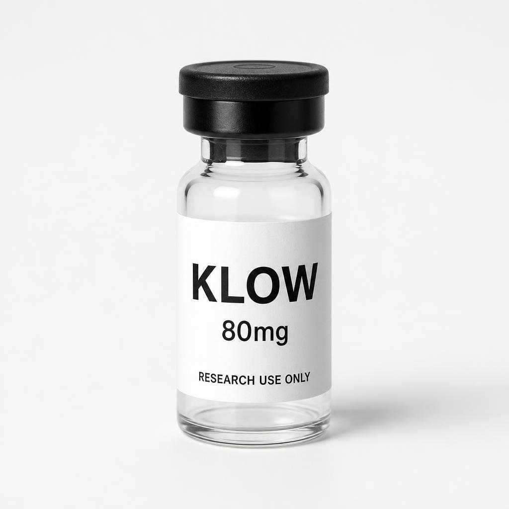 KLOW Research Blend 80mg x 10 vials research vial visualisation