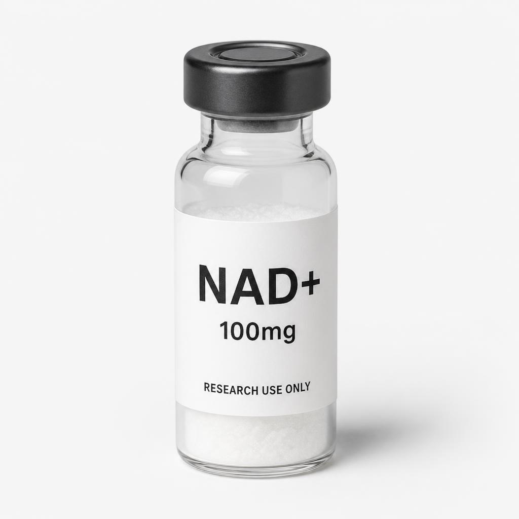 NAD+ 100mg research vial visualisation