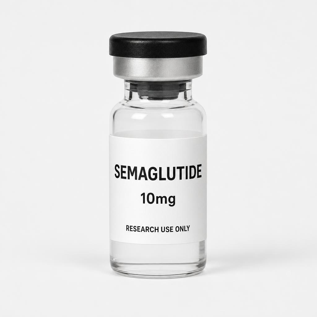 Semaglutide 10mg research vial visualisation